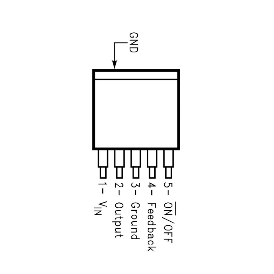 LM2596SX-5.0 / NOPB 5V 3A SMD Voltage Regulator