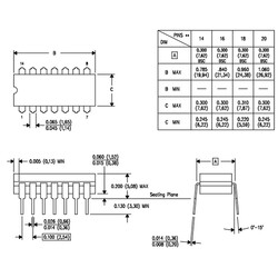 LM2902N OpAmp Integrated - DIP-14 - Thumbnail