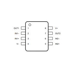 LM2904 SOIC-8 SMD OpAmp Entegresi - Thumbnail