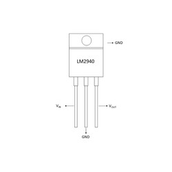 LM2940 12V Voltage Regulator - TO220 - Thumbnail