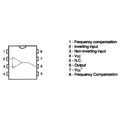 LM308N OpAmp Entegresi DIP-8 - Thumbnail