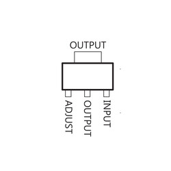 LM317 Linear Voltage Regulator SOT-223 SMD - Thumbnail