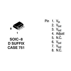 LM317LDR2G 100mA Ayarlanabilir Lineer Voltaj Regülatörü SOIC8 - Thumbnail