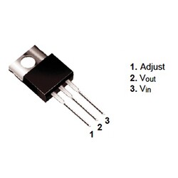 LM317T 1.2V - 37V Adjustable Voltage Regulator TO220-3 - Thumbnail