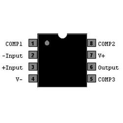 LM318N 5mA OpAmp Entegresi DIP-8 - Thumbnail