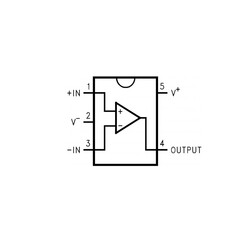 LM321MF/NOPB Op-Amp Entegresi 1MHz 	SOT23-5 - Thumbnail