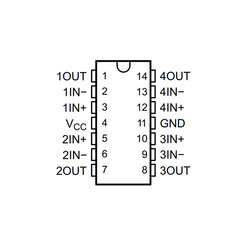 LM324DT SMD Soic14 Op-Amp Entegresi - Thumbnail