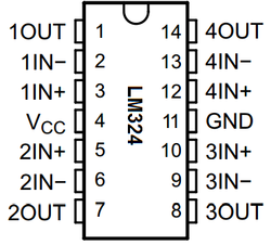 LM324SNG DIP-14 Op-Amp Entegresi - Thumbnail