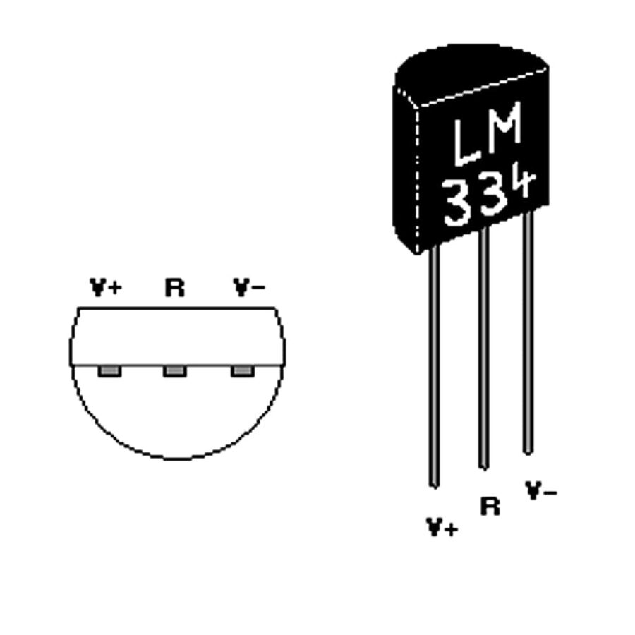 LM334 Ayarlanabilir Akım ve Güç Regülatörü TO-92