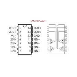 LM339N PDIP-14 DIP Comparator Integration - Thumbnail
