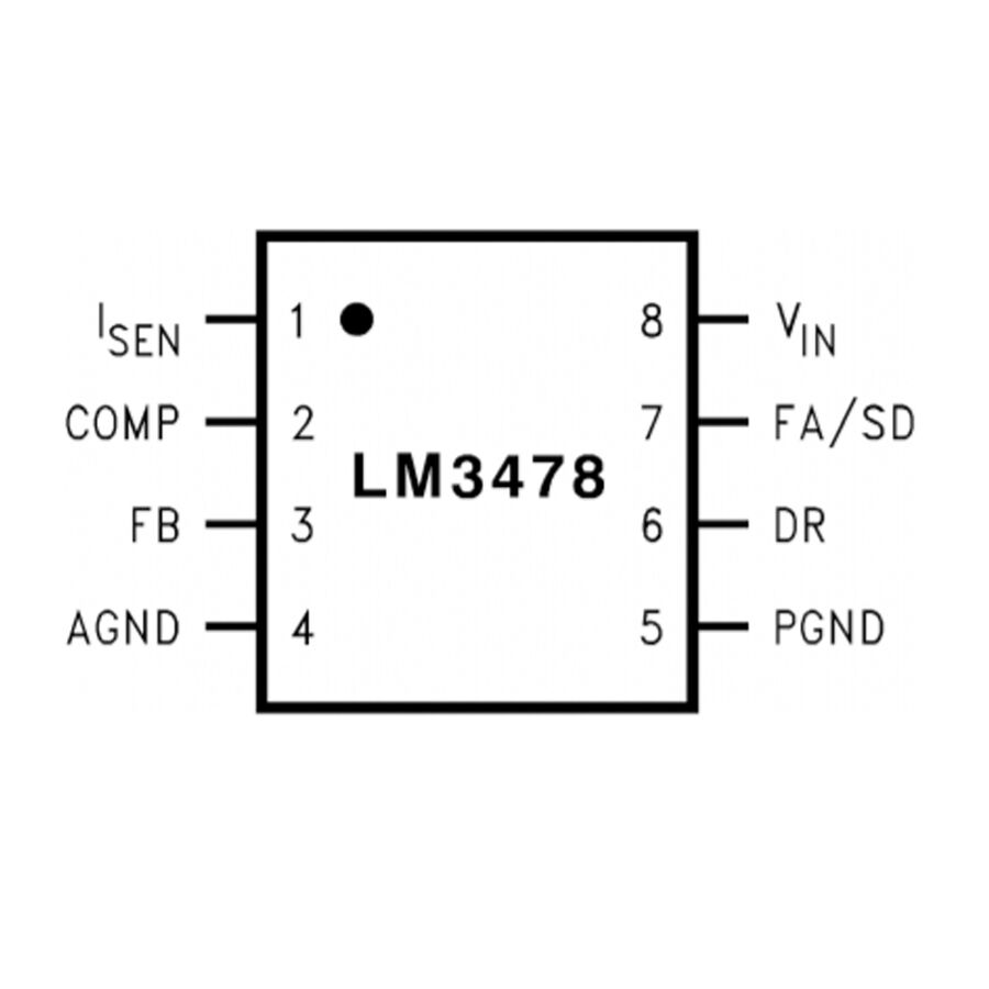 LM3478MM/NOPB TSSOP8 - Kontrol Entegresi