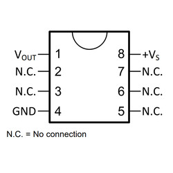 LM35 Sıcaklık Sensörü Soic8 SMD - Thumbnail