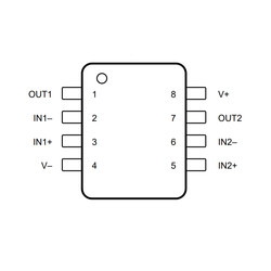 LM358 SOIC-8 SMD OpAmp Entegresi - Thumbnail