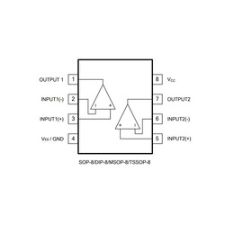 LM358L-D08-T DIP-8 Op-Amp Entegresi - Thumbnail