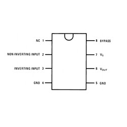 LM380N-8 Amplifikatör Ses Entegresi DIP-8 2.5W - Thumbnail