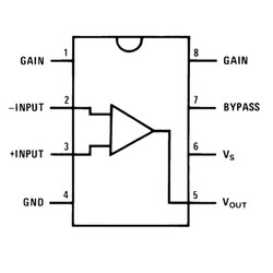 LM386 Ses Amplifikatörü Entegresi Dip-8 - Thumbnail