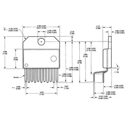 LM3886 68W Ses Amplifikatörü Entegresi To-220-11 - Thumbnail