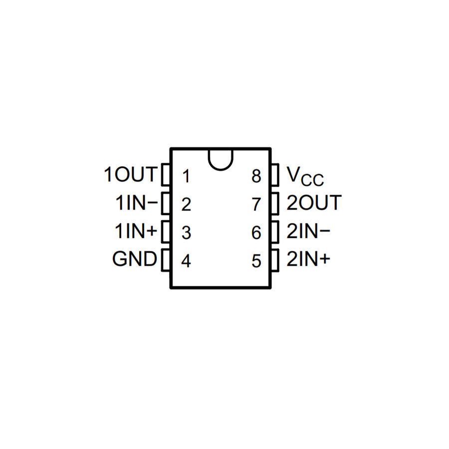 thumbnail image 2 of LM393 Dual Voltage Comparator IC – SMD SOP8 – Texas Instruments – Quantity Discount 2 of 5