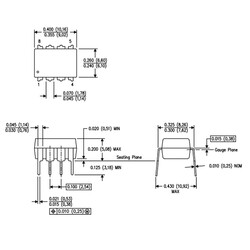 LM555 Timer - Oscillator - Pulse Generator Integration DIP-8 - Thumbnail
