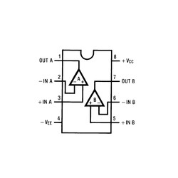 LM833N Amplifikatör Ses Entegresi Dip8 - Thumbnail