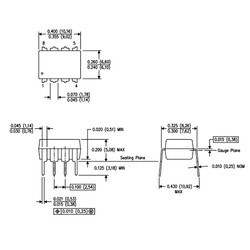 LMC6482IN/NOPB 1.3mA 1.5Mhz OpAmp Entegresi Dip-8 - Thumbnail