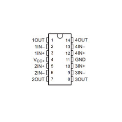 LMV324M SOIC-14 SMD OpAmp Entegresi - Thumbnail