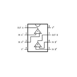 LMV358M SMD Amplifier Integration - SOIC8 - Thumbnail