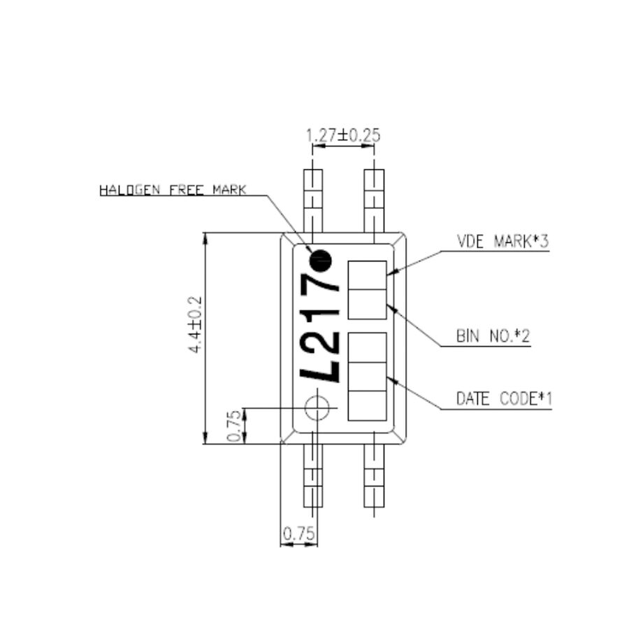 LTV-217 Transistör Çıkışlı Optocoupler SMD SSOP4