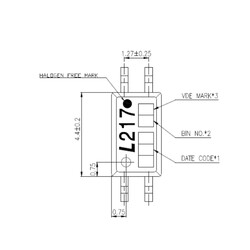 LTV-217 Transistör Çıkışlı Optocoupler SMD SSOP4 - Thumbnail