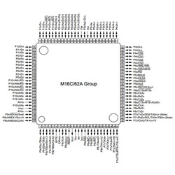 M30624FGAFP SMD 16-Bit 24MHz Microcontroller QFP-100 - Thumbnail