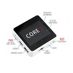 M5Stack Core2 ESP32 IoT 2 Inch Dokunmatik Ekranlı Geliştirme Kiti - Thumbnail