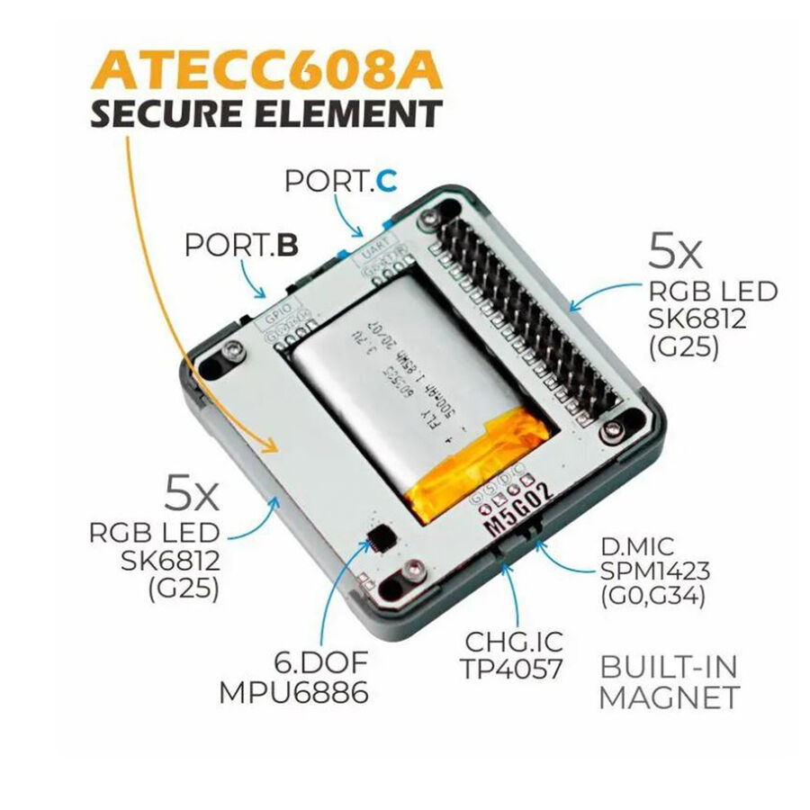 M5Stack Core2 ESP32 IoT 2 Inch Dokunmatik Ekranlı Geliştirme Kiti - AWS ...