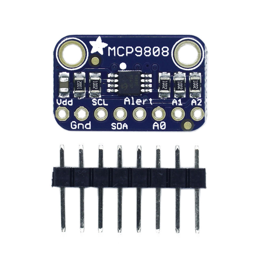 MCP9808 Yüksek Doğruluk I2C Sıcaklık Sensörü Tümleşik Kartı