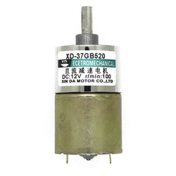 12V 100RPM 37mm Geared DC Motor (12 kg.cm) - Thumbnail