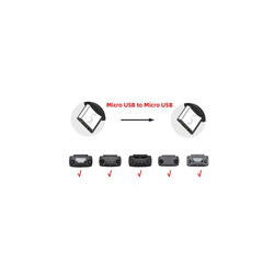 Micro USB - Micro USB 30cm Veri OTG Kablosu - Thumbnail