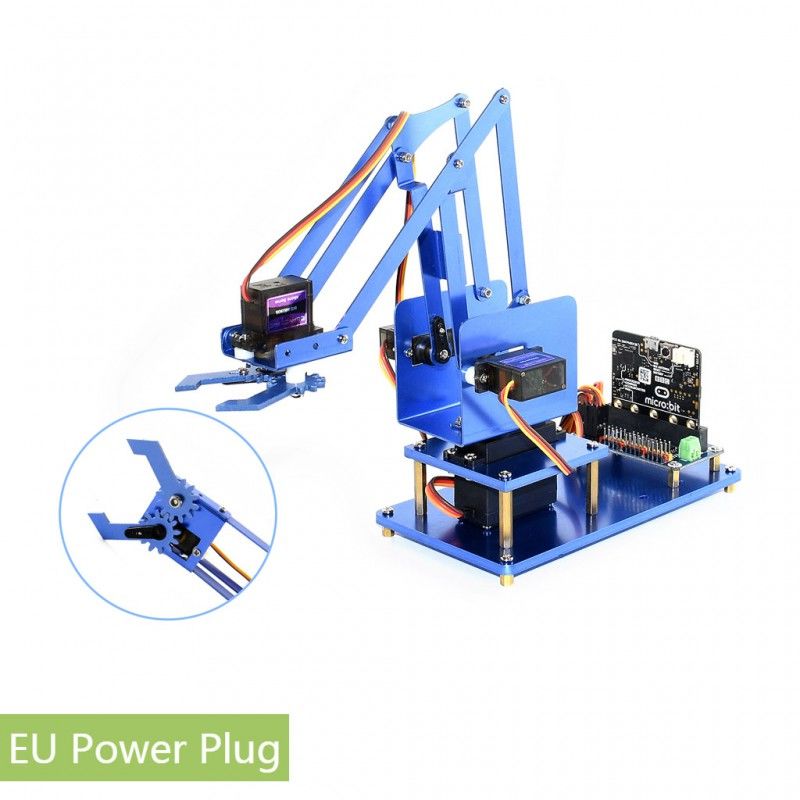 4 Dof Metal Robot Arm Kiti For Micro Buy With Micro Bit Bluetooth Convenient Price Resili Net