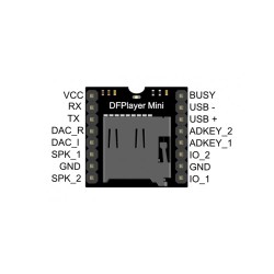 Arduino MP3 Çalar - MP3 Modülü - Ses Modülü - Mini SD Kart Girişli - Thumbnail