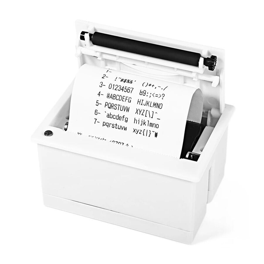 Mini Termal Makbuz Yazıcısı 58mm Beyaz USB - TTL