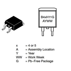 MJB44H11T4G 10A 80V NPN Transistor TO263 (D2PAK) - Thumbnail