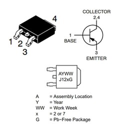 MJD122T4 Npn Smd Transistör To-252 - 2