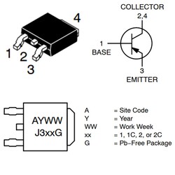 MJD122T4 Npn Smd Transistör To-252 - Thumbnail