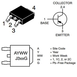 MJD122T4 8A SMD - NPN Transistor - Thumbnail