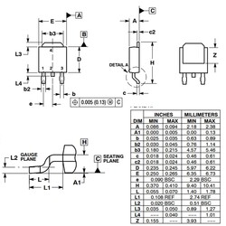 MJD127T4 5A 100V PNP SMD Transistor - Thumbnail