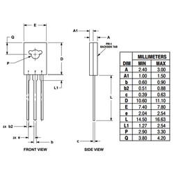 MJE200G 5A 40V Npn Transistör TO126 (SOT32) - Thumbnail