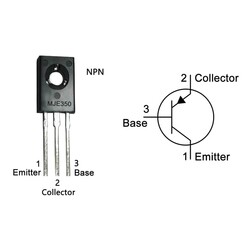 MJE350 Transistor BJT PNP TO-220 - Thumbnail