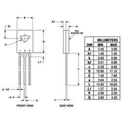 MJE350 Transistor BJT PNP TO-220 - Thumbnail