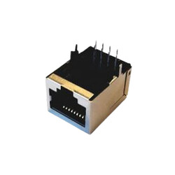 Modüler RJ45 THT Ethernet Jack - Siyah
