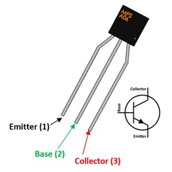 MPSA06 Transistor BJT NPN TO-92 - Thumbnail