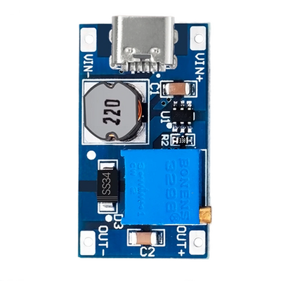DirencNet - MT3608 2A Type-C USB Yükselteç DC-DC Aşamalı Güç Modülü