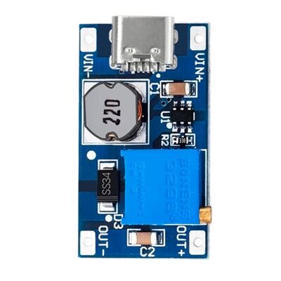 DirencNet - MT3608 2A Type-C USB Yükselteç DC-DC Aşamalı Güç Modülü